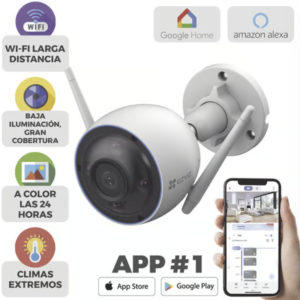 Bala WiFi / 5MP (3K) / Detección humana / Detección de Vehiculo / Sirena / Luz Parpadeante / Colores en Oscuridad / Micro SD / Uso en Exterior